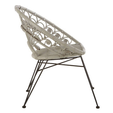 Grey Natural Rattan Chair | Manado