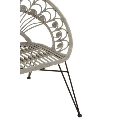 Grey Natural Rattan Chair | Manado