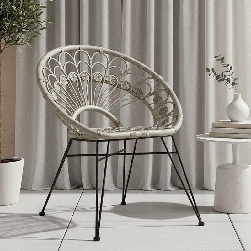 Grey Natural Rattan Chair | Manado