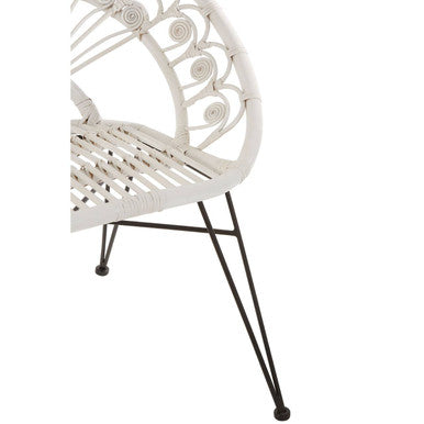 White Natural Rattan Chair | Manado