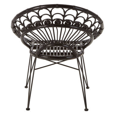Black Natural Rattan Chair | Manado