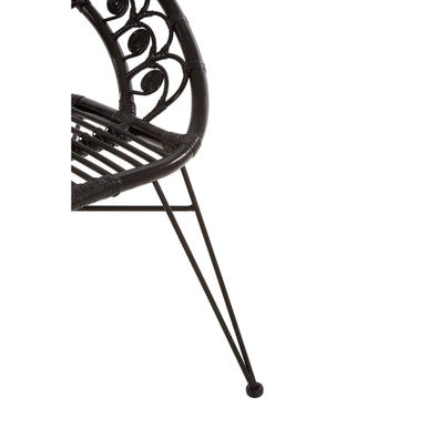 Black Natural Rattan Chair | Manado
