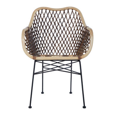 Natural Rattan and Metal Chair | Manado