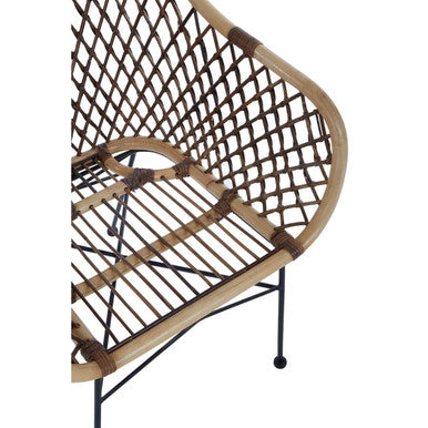 Natural Rattan and Metal Chair | Manado