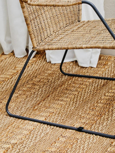 Angled Design Natural Rattan Chair | Manado