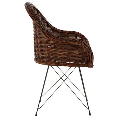 Natural Croco Rattan Chair | Manado