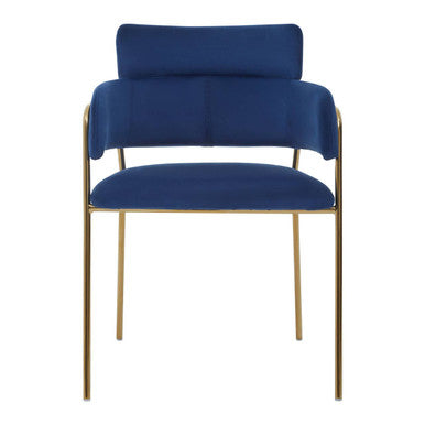 Blue Velvet Dining Chair | Tamzin