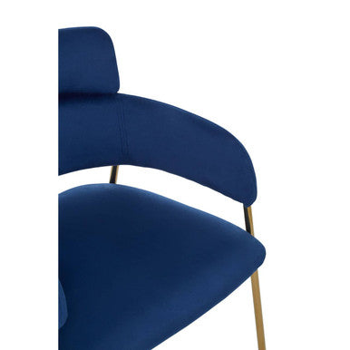 Blue Velvet Dining Chair | Tamzin