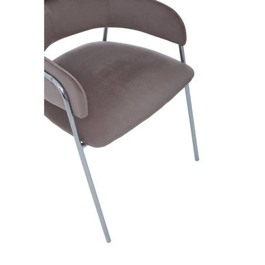 Mink Velvet Dining Chair | Tamzin