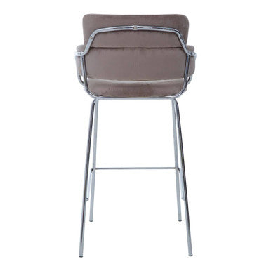 Mink Velvet Bar Chair | Tamzin