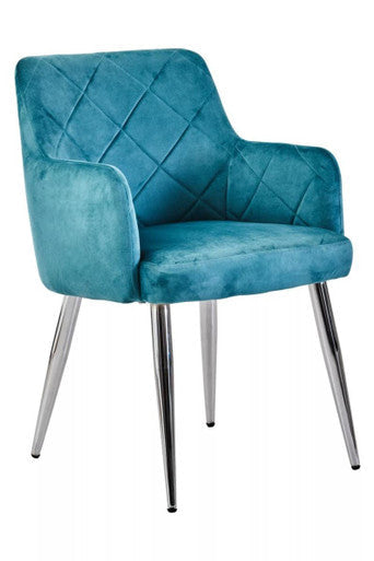 Light Blue Splayed Dining Chair | Tamzin