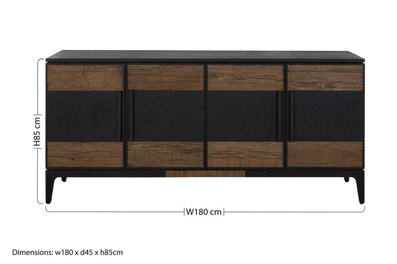 Two Tone Oak Wood Sideboard | Salvar