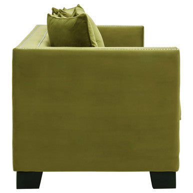 3 Seater Moss Velvet Sofa | Sofia