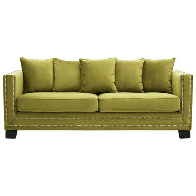 3 Seater Moss Velvet Sofa | Sofia