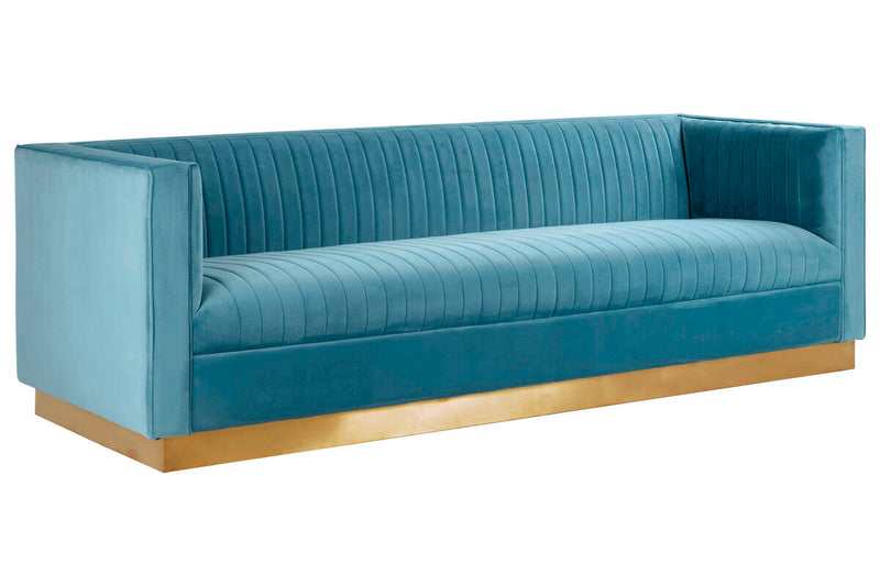 3 Seater Light Blue Sofa | Opal