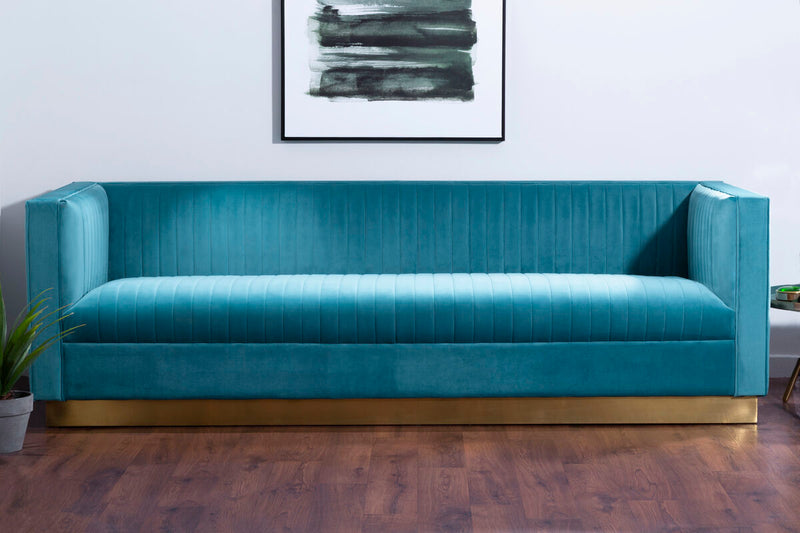 3 Seater Light Blue Sofa | Opal