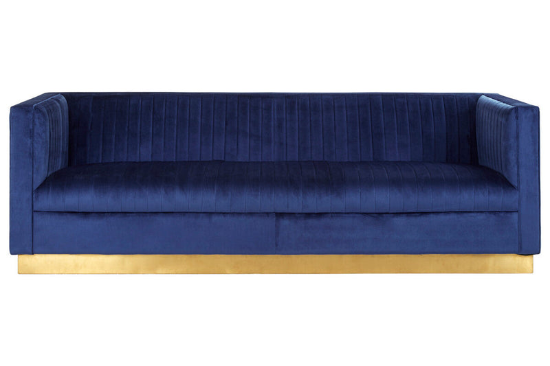 3 Seater Deep Blue Sofa | Opal