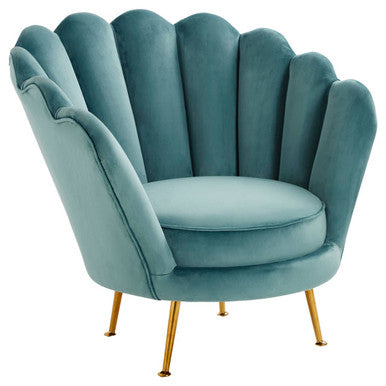 Blue Scalloped Chair | Ovala