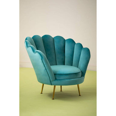 Blue Scalloped Chair | Ovala
