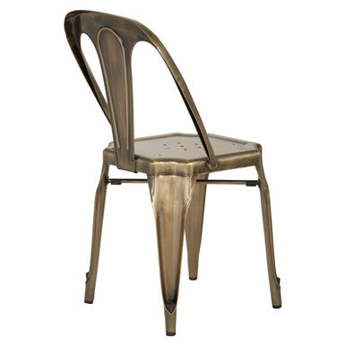 Brass Finish Metal Chair | Grange