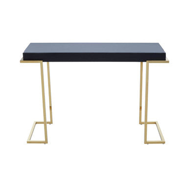 Mirrored Console Table in Gold and Grey Finish | Kaso