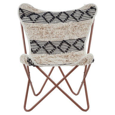 Black and White Pattern Butterfly Chair | Cefena