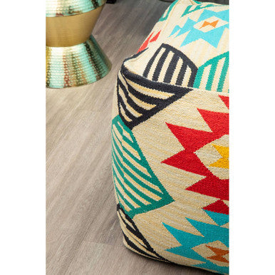Multicolour Pouffe | Cefena