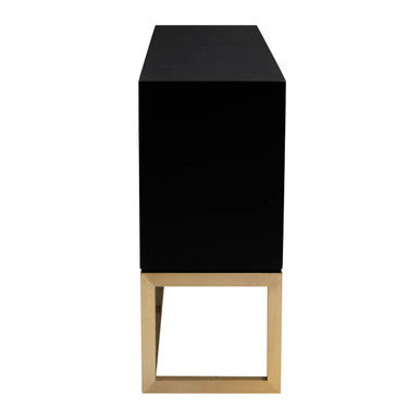 Black and White Four Door Sideboard | Dumas