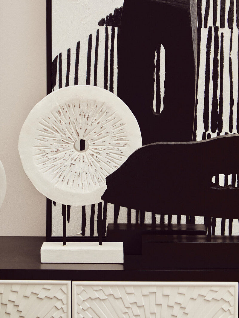 Black and White Four Door Sideboard | Dumas