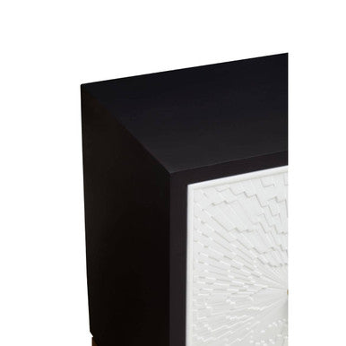 Black and White Four Door Sideboard | Dumas