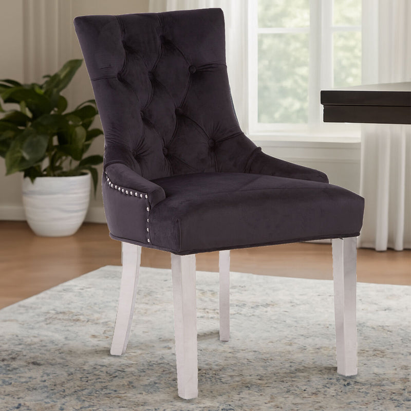 Black Velvet Dining Chair | Richmond