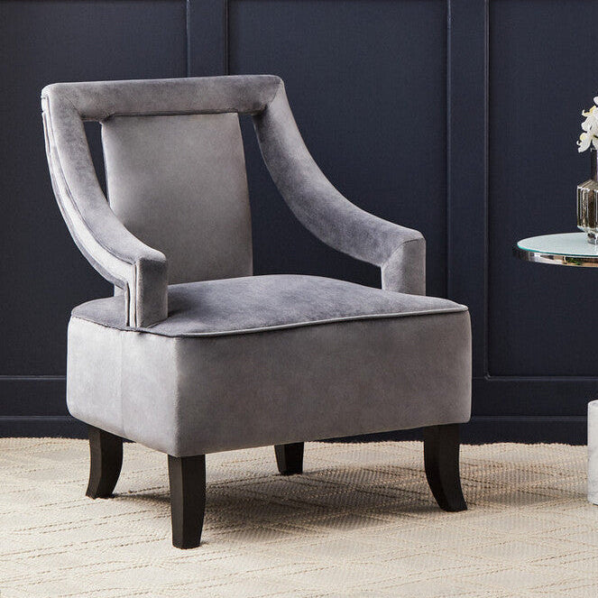 Grey Velvet Chair | Faye