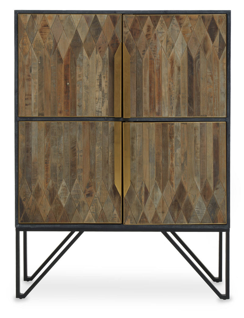 Textured Wooden Cabinet | Zarina