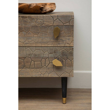 Four Drawer Recycled Elm Wood Chest | Malay