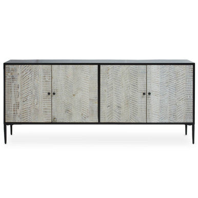 4 Door Recycled Pine Wood Sideboard | Luxor