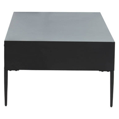Recycled Pine Wood Grey and White Rectangular Coffee Table with Drawers | Luxor
