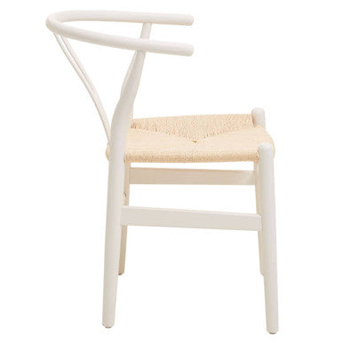 Wishbone Antique White Chair | Lyon