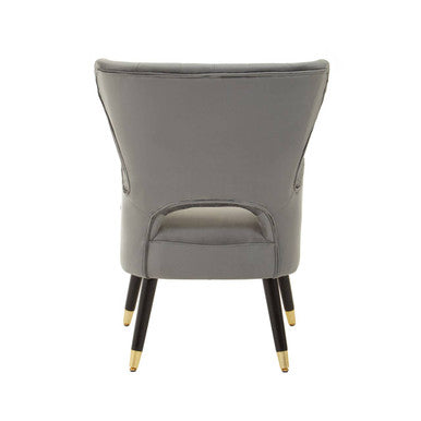 Grey Velvet Armchair | Sloan