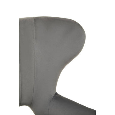 Grey Velvet Armchair | Sloan