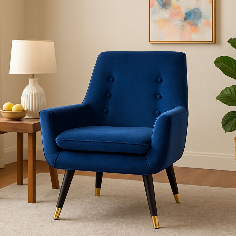 Midnight Velvet Armchair | Sara