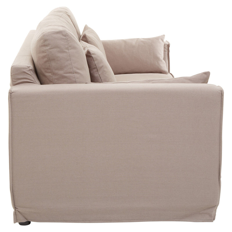 3 Seater Grey Fabric Sofa | Menton