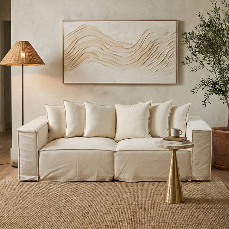3 Seater Cream Sofa | Marseille