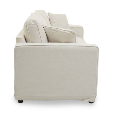 3 Seater Cream Fabric Sofa | Valensole