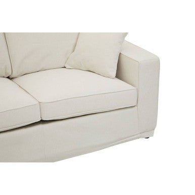 2 Seater Cream Fabric Sofa | Valensole