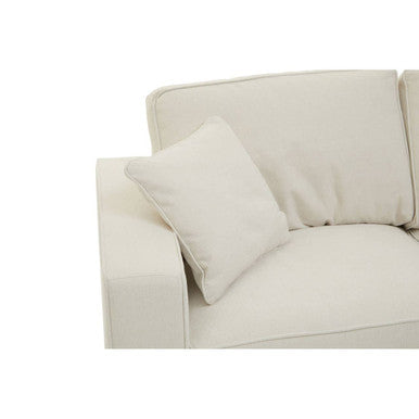 2 Seater Cream Fabric Sofa | Valensole