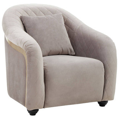 Grey Velvet Chair | Fifi