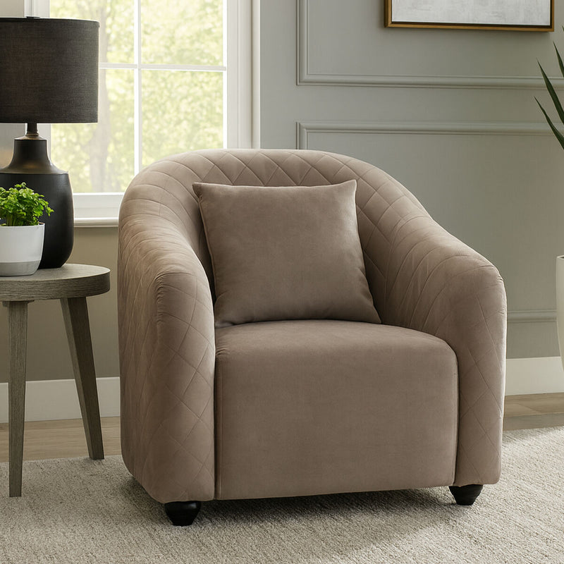 Grey Velvet Chair | Fifi