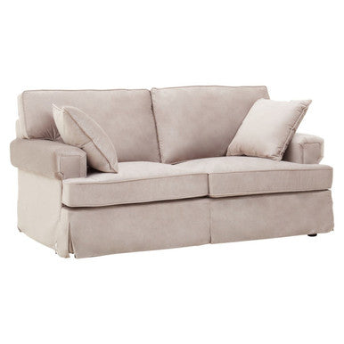 2 Seater Mink Velvet Sofa | Ralph