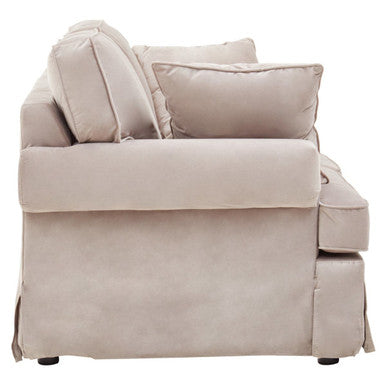 2 Seater Mink Velvet Sofa | Ralph