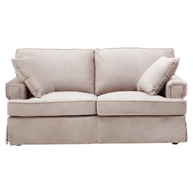 2 Seater Mink Velvet Sofa | Ralph